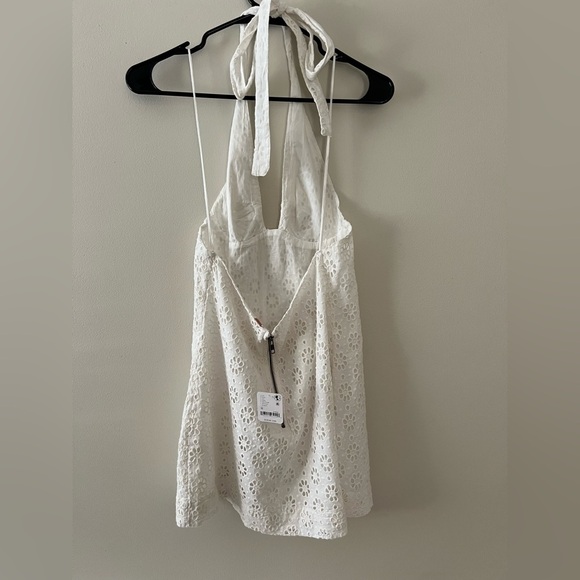 Free People White Eyelet Halter Dress – New With Tags - Picture 3 of 5
